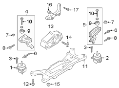 Image of Automatic Transmission Mount Bolt image