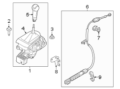 Image of Automatic Transmission Shift Lever image for your 2006 Ford Escape   