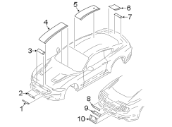 Image of Spoiler Decal image for your Ford Mustang  