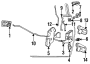 Image of Striker. Door. Locking MECHANIC. plate. image for your 1996 Ford F-150 4.9L 6 cylinder BI-FUEL A/T RWD Special Standard Cab Pickup Fleetside 