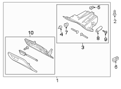 Image of Glove Box Assembly image for your 2022 Ford Escape   