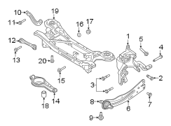 Image of Arm. Lateral. (Front, Rear, Lower). An Arm that runs from. image for your 2017 Lincoln MKZ Select Sedan  