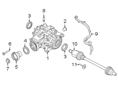 Image of Differential Vent Hose (Rear) image for your 2011 Lincoln MKZ   