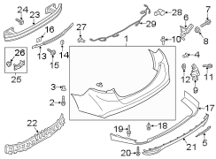 Image of Valance Panel (Rear, Lower) image for your 2014 Ford F-150 5.0L V8 FLEX A/T 4WD Lariat Crew Cab Pickup Fleetside 