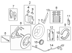 Image of Spring. Kit. Parking Brake Spring Kit. image for your 2012 Ford F-150   