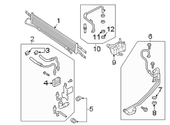 Image of Automatic Transmission Oil Cooler Hose Assembly image for your 2016 Ford Special Service Police Sedan   