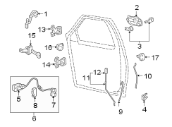 Image of Door Latch Assembly image for your 2000 Ford F-350 Super Duty 5.4L Triton V8 M/T 4WD Lariat Cab & Chassis Fleetside 