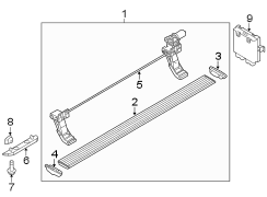 Image of Running Board image for your 2003 Ford F-150  XLT Standard Cab Pickup Fleetside 