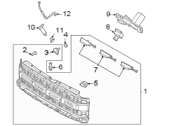 Image of Grille (Lower) image for your 1989 Ford Bronco   