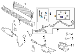 Image of Automatic Transmission Oil Cooler image for your 2013 Ford Fusion   