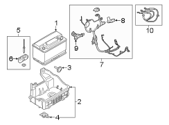 Image of Battery Cable Harness image for your 2009 Ford F-150 4.6L Triton V8 A/T 4WD XL Standard Cab Pickup Fleetside 