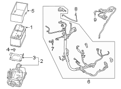 Image of Battery Cable Harness image for your 2019 Ford Edge   