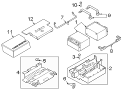 Image of Tray. Battery. Support. (Lower). Bracket used in securing. image for your 2015 Lincoln MKZ   