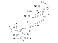 Image of Catalytic Converter image for your 2014 Lincoln MKZ Base Sedan  