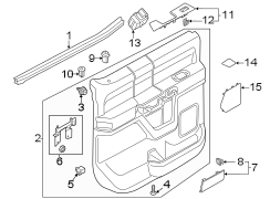 Image of Handle. Door. Cover. Bezel. A Cover which fits over. image for your 1988 Ford Bronco   