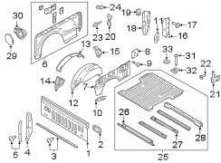 Image of Truck Bed Panel (Rear) image for your 2006 Ford Ranger   