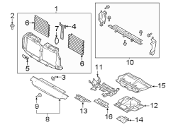 Image of Radiator Support Air Deflector (Front, Upper) image for your 2018 Ford F-150  XL Standard Cab Pickup Fleetside 