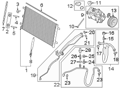 Image of A/C Refrigerant Suction Hose image for your 1998 Ford Ranger   