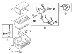 Image of Battery Cable Harness image for your 2013 Ford Flex   