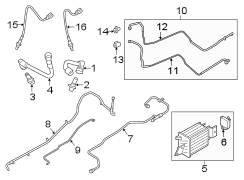 Image of Evaporative Emissions System Lines image for your 2019 Ford F-150 3.0L Power-Stroke V6 DIESEL A/T RWD King Ranch Crew Cab Pickup Fleetside 