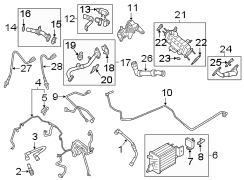 Image of Vacuum Line image for your 2016 Ford F-150  XL Extended Cab Pickup Fleetside 