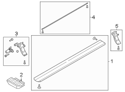 Image of Bracket. (Rear) image for your 2014 Ford F-150 3.7L V6 CNG A/T RWD STX Crew Cab Pickup Fleetside 