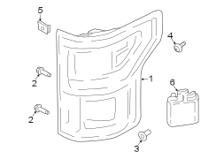 Image of Tail Light Assembly (Rear) image for your 2010 Ford Focus   