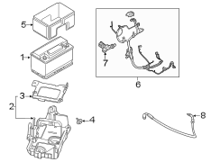 Image of Battery Cable Harness image for your 2024 Ford Edge   