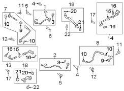 Image of Turbocharger Oil Line image for your 2017 Ford F-150  Raptor Extended Cab Pickup Fleetside 