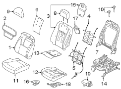 Image of Seat Back Cushion image for your 2016 Ford F-250 Super Duty   