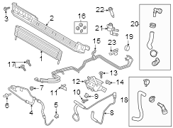 Image of Automatic Transmission Oil Cooler Hose Assembly image for your 2015 Lincoln MKZ Hybrid Sedan  