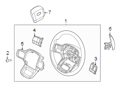 Image of Steering Wheel Transmission Shift Control Switch image for your 2022 Ford F-350 Super Duty 6.2L V8 FLEX A/T RWD XLT Standard Cab Pickup 