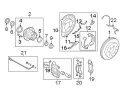 Image of Parking Brake Assembly (Rear) image for your Ford F-450 Super Duty  