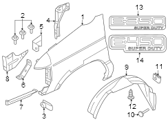 Image of Fender Emblem image for your 1987 Ford Bronco   