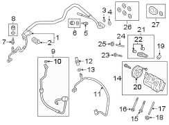 Image of Hose. Air. (A/C). Tube. Conditioning. A/C Manifold Hose. image for your 1989 Ford Ranger   