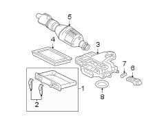 Image of Clamp. Air. Filter. Tray. Housing. (Lower). Air Filter Housing Clamp. image for your 2006 Ford F-150  XLT Crew Cab Pickup Stepside 