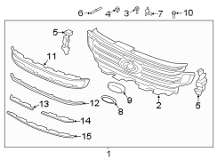 Image of Grille Reinforcement Insulator image for your Ford Bronco  