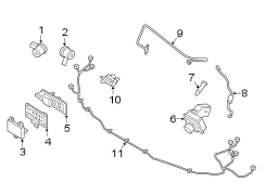 Image of Cruise Control Distance Sensor Bracket image for your 2014 Lincoln MKZ   