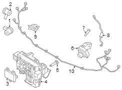 Image of Windshield Washer Hose (Front, Upper, Lower) image for your 1990 Ford Bronco   