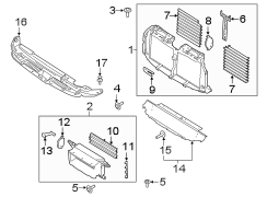 Image of Shutter. Screw. Radiator. (Lower). A Screw used to attach. image for your 2013 Lincoln MKZ Hybrid Sedan  