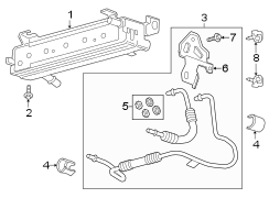 Image of Transmission Oil Cooler Line Bracket image for your 2013 Ford F-150   