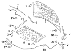 Image of Hood Latch image for your 2006 Ford F-150 5.4L Triton V8 A/T 4WD FX4 Standard Cab Pickup Stepside 