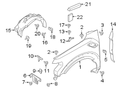 Image of Insulator. Fender. (Rear, Lower). Fender Seal. Insulation. image for your 2009 Lincoln MKZ   