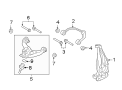 Image of Suspension Control Arm (Front, Lower) image for your 2020 Lincoln Navigator 3.5L EcoBoost V6 A/T 4WD L Reserve Sport Utility 