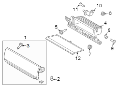 Image of Glove Box Mat image for your Ford Expedition  