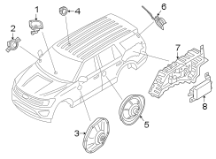 Image of Speaker (Front, Rear) image for your 2018 Ford F-150   