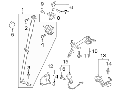 Image of Seat Belt Receptacle image for your 2022 Ford Expedition   