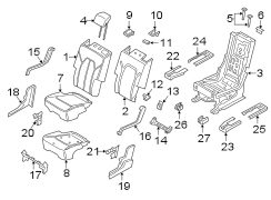 Image of Trim. Filler. Seat. Plug. Cover. Seat Trim Panel. Used to. image for your 2006 Ford Expedition   