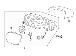 Image of Door Mirror Trim Ring (Upper, Lower) image for your Ford Expedition  