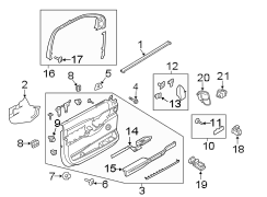 Image of Door Interior Trim Panel (Rear, Lower) image for your 1995 Ford Bronco   